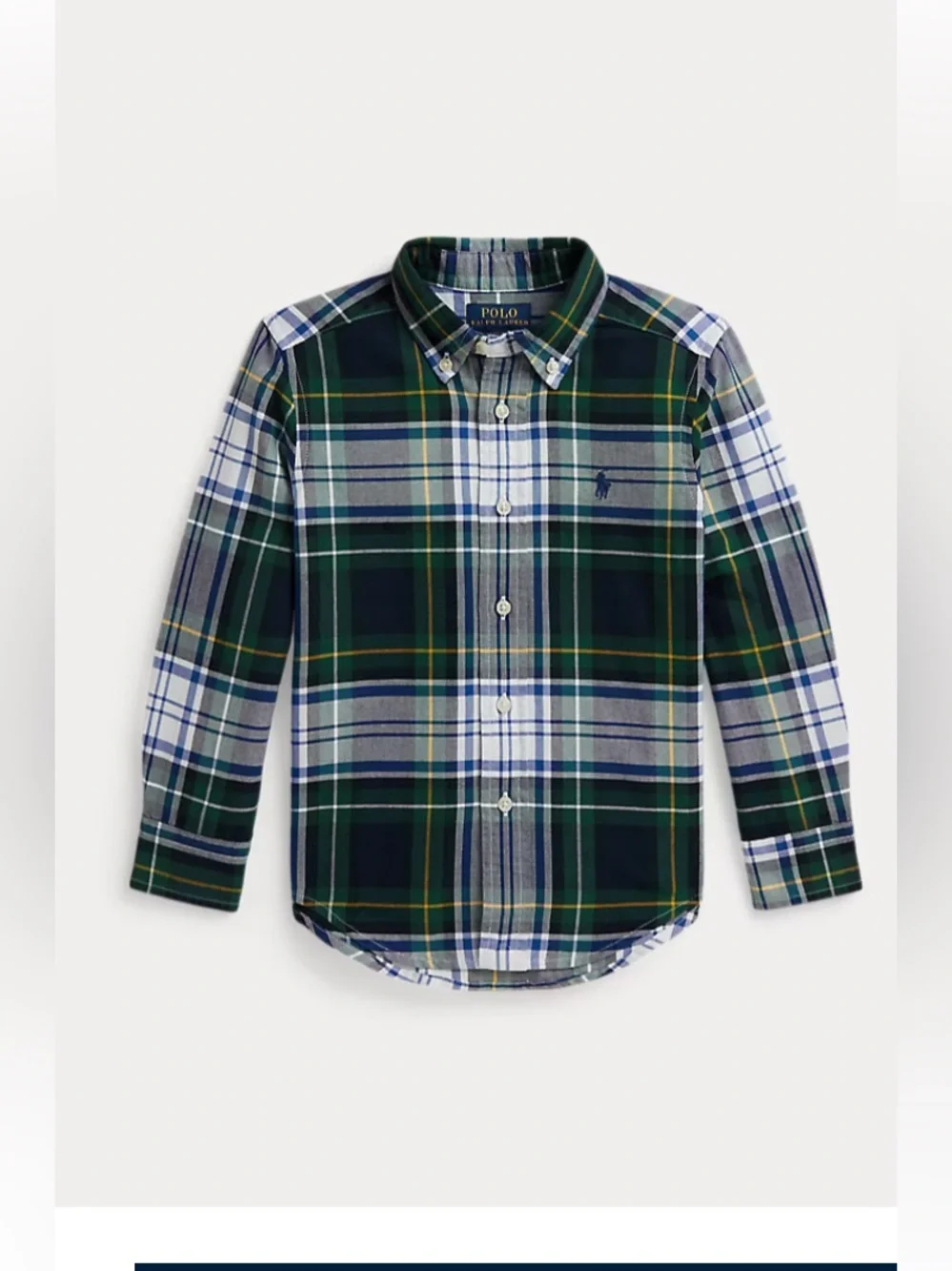 Ralph Lauren Oxford Long Sleeve Shirt and Chambray Pants Baby Boy Set